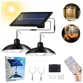 Uličná lampa - 2x sada diaľkových ovládacích ovládacích ovládacích ovládacích žiaroviek LED so snímačom