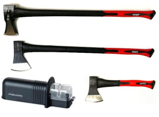 Záhradné náradie - Sada 3 sekery fiškálnej sekery Ax +Fiskars