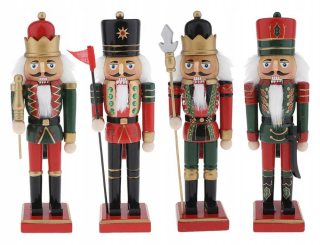 Nastavte 4 veľké figuríny Luskáčik 25 cm