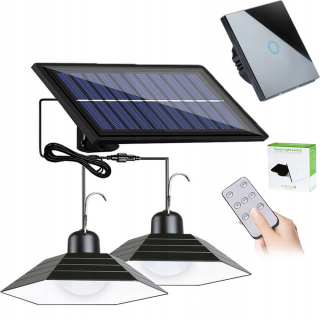 Uličná lampa - Solárna lampa LED visiace 4in1