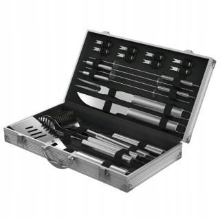 Grilovacia súprava náradia - Step Grill Príslušenstvo oceľ 18 el.