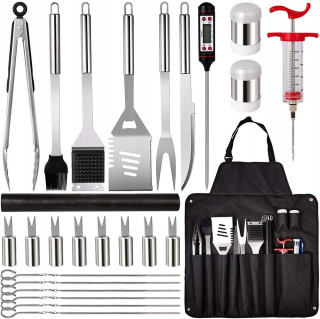 Grilovacia súprava náradia - Nastavte príslušenstvo Grill Accessories 26 ks