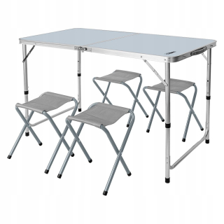 Záhradná súprava nábytku - Biwaka Table Set a 4 stoličky, NEO Tools 63-159