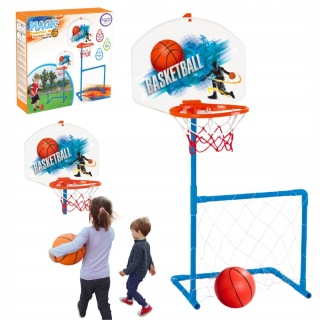 Basketbalové príslušenstvo pre deti - Futbalová brána + lopta a basketbalový basketbal basketbal