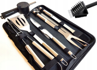 Grilovacia súprava náradia - Záhradný krb grilu oceľový kryt 76 cm
