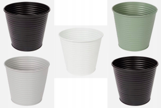 Obal na kvetináč - Nastavte kovový kryt 5 PCS Kov 14