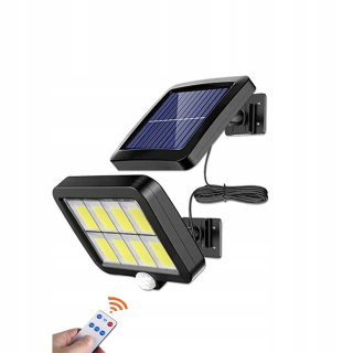 Uličná lampa - LED solárna lampa sada snímača pohybu Pohybový panel Pilot Strong 260 DIOD