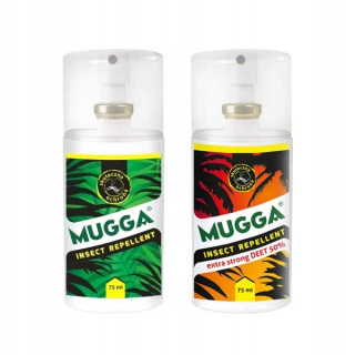 Repelent proti hmyzu - Mugga 2xspray deet set rodinných kliešťov komárov