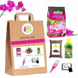 Záhradná pôda - Sada - pozemná pôda pre orchideové orchidey orchidey orchidey orchideí + hnojivo + kondicionér