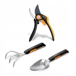 Malé záhradné náradie - Steel Stal Fiskars XACT 3 EL KROKOVÁ SETKÁ.