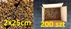 Včelia kráľovná - SET včielka červená, trstinové zámotky