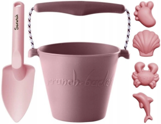 Hračka do pieskoviska - SET vedra, lopaty a formičiek SCRUNCH na pláž