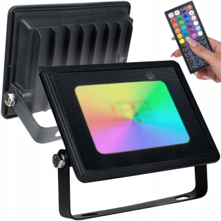 Záhradná fasádna lampa - Externá farba železná vložka halogénu LED RGB nepremokavá IP65 20W