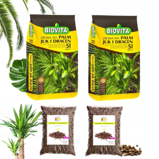 Záhradná pôda - Zem pre Palm Juki Monsters Ficus s hnojivám 10L + rozšírená hlina 2L