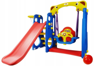 Záhradná hojdačka - Posuňte 140 cm hojdacie ihrisko pre deti