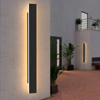 Záhradné nástenné svietidlo - ZMH externá lampa LED 31W externá sviatočná LED LED 100 cm IP65 čierna