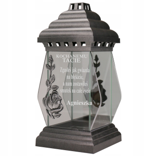 Sviečka Lantern kaplnka Vaša gravírovanie Veľký podpis