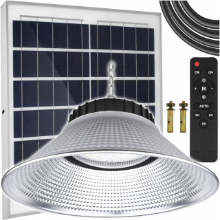 Záhradná závesná lampa - LUSTRE LED SOLÁRNE LAMPY ZÁVISNÉ STROPNÉ ZÁHRADA SAMOSTATNÝ PANEL DIAĽK.
