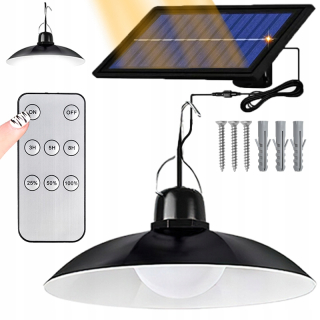Záhradná závesná lampa - LID LED slnečná žiarovka. Pilot na zavesenie stropu