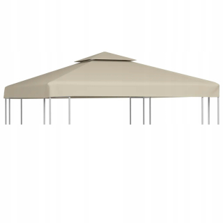 Pavilón, prístrešok - Strecha so záhradným altánkom, 310 g/m², béžová, 3x3