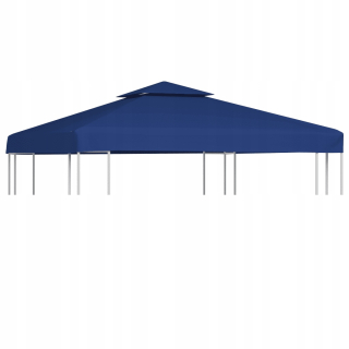 Pavilón, prístrešok - Strecha so záhradným altánkom, 310 g/m², tmavo modrá, 3x3 m