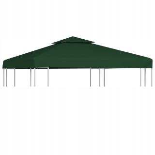 Pavilón, prístrešok - Strecha so záhradným altánkom, 310 g/m², zelená, 3x3 m