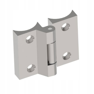Záves pre potrubie fi42,4 mm, 70 x 70 mm, AISI 316, CE