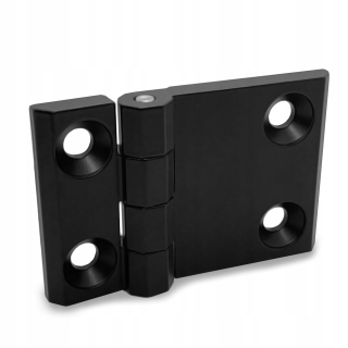 Plochý pánt 60x90mm s otvormi čierny
