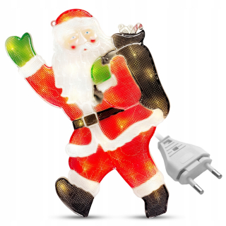 Okenný prívesok Santa Claus Supply 220 LED