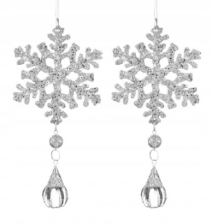 Prívesok Snowflakes kpl.2ks striebro 148174