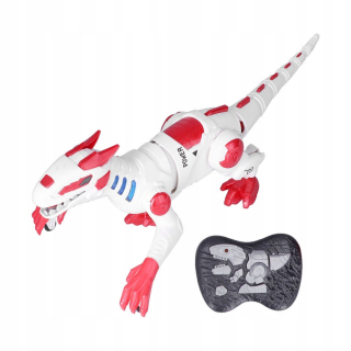 Diaľkovo ovládaná simulácia chodiaceho dinosaura