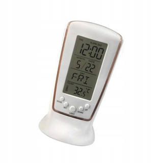 Dekorácia do záhrady - Digitálny kalendár časovej teploty LCD
