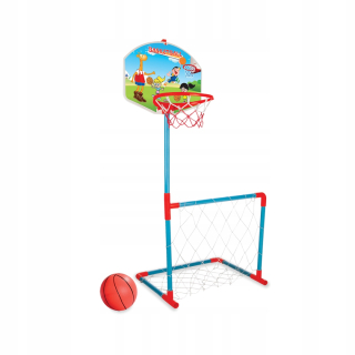 Basketbalové príslušenstvo pre deti - Basketbalová súprava + futbalová brána Pilsan