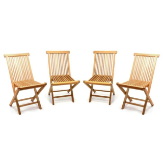 Záhradná stolička - Sada záhradná stolička Divero Wood