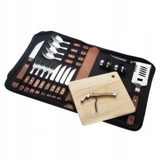 Príbor na grilovanie - Piknikový grilovaný príbory súprava pre 4 osôb Lagiola Cutlery pre darček