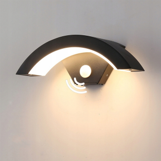 Záhradné nástenné svietidlo - Vonkajšia LED stena lampa PIR Sensor 24W