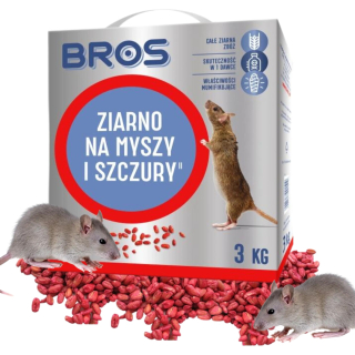 Repelent, plašič  pre zvieratá - Myša a potkany Bros 3 kg
