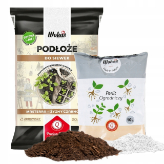 Záhradná pôda - Pozemná pôda pre siatie 20 l + perlit 10 l