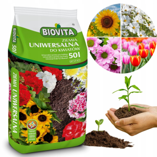 Záhradná pôda - Univerzálna pôda pre kvety Biovita 50 l