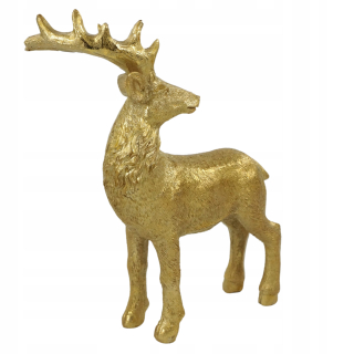 Zlatý sob jeleň 22 cm figurín pre darček