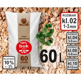 Piliny, štiepky na údenie - Buke Broks Buk KL-02/60L grillpal