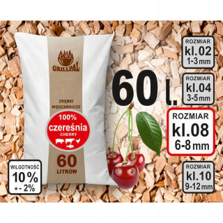 Piliny, štiepky na údenie - Fajčiar čerešňa KL-08/60 l grillpal