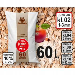 Piliny, štiepky na údenie - Fajčiarska bunda Apple strom KL-02/60 l grillpal