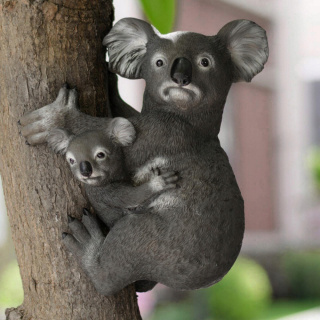 Záhradná figúrka - Závesná socha koala živica