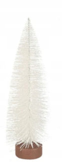 Vianočný stromček Oscar M 25 x 11 cm biela poľská živica
