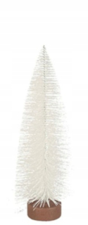 vianočný stromček Oscar S 20 x 8 cm biela polyrolytická živica