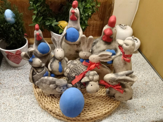 Veľkonočná dekorácia, 3D sadrové jahňacie mäso