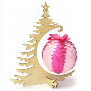 Big Bauble Bauble Stand 24 cm DeCoupage