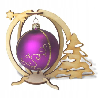 Elegantný 3D skladací Bauble Rack až do 10 cm