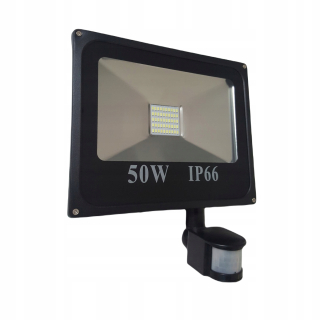 Osvetlenie na jazierko, rybník - Halogény LED 50 W 4500LM 6500K IP66 Outdoor so snímačom pohybu